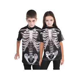Halloweeen -  Dress Up Black And Bone Halloween Skeleton T Shirt