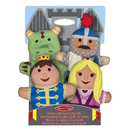 Melissa & Doug - Palace Pals Hand Puppets (Set of 4) - Prince, Princess, Knight, and Dragon