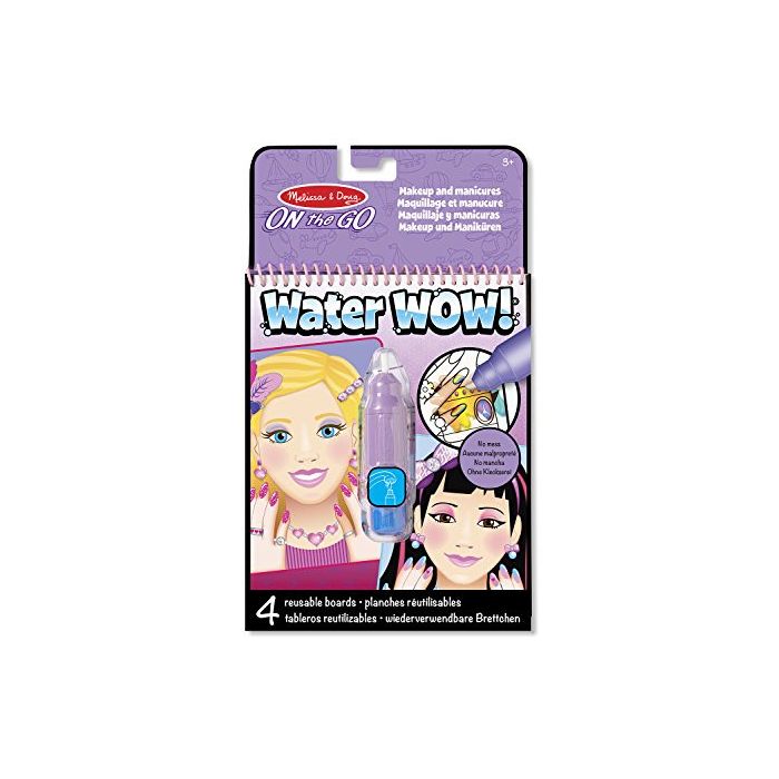 Melissa & Doug - On the Go Water Wow! Water-Reveal Activity Pad - Makeup and Manicures