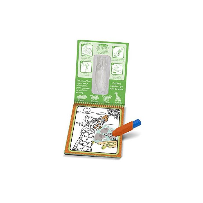 Melissa & Doug - On the Go Water Wow! Water-Reveal Activity Pad - Safari Melissa & Doug - On the Go Water Wow! Water-Reveal Activity Pad - Safari