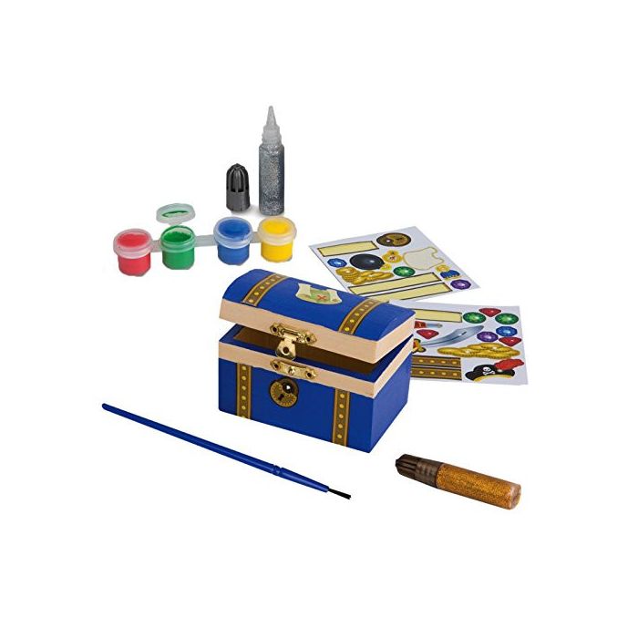 Melissa & Doug - Decorate-Your-Own Wooden Pirate Chest Craft Kit