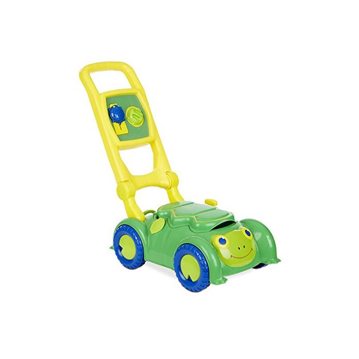 Melissa & Doug Sunny Patch Snappy Turtle Lawn Mower - Pretend Play Toy for Kids