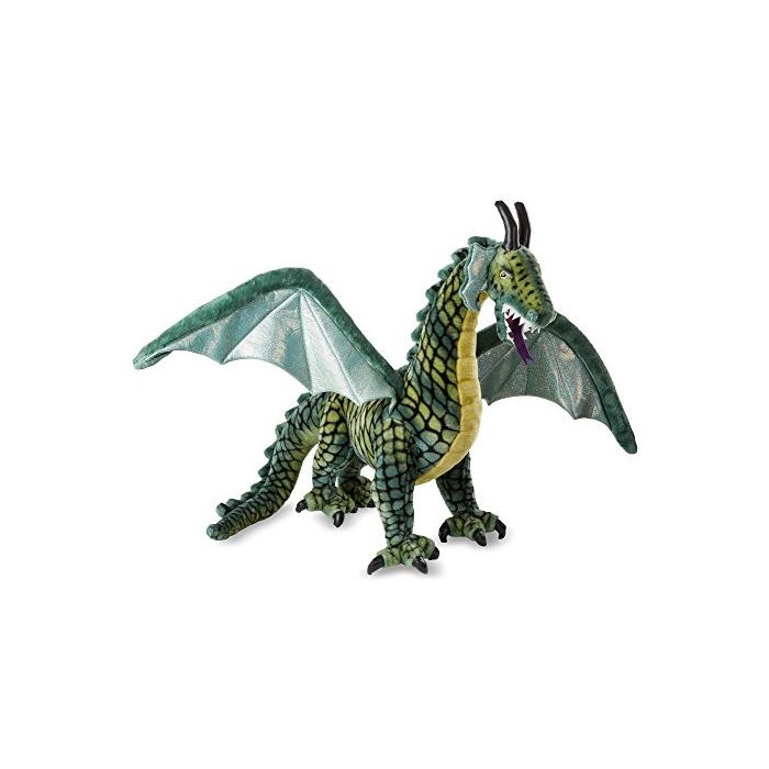 Melissa & Doug Lifelike Plush Giant Winged Dragon Stuffed Animal (36 x 40.5 x 16 in)