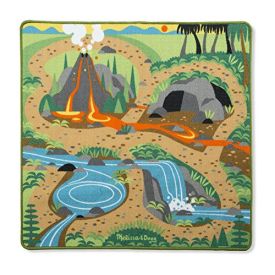 Melissa & Doug Prehistoric Playground Dinosaur Rug