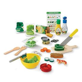 Melissa & Doug Slice and Toss Salad Play Food Set