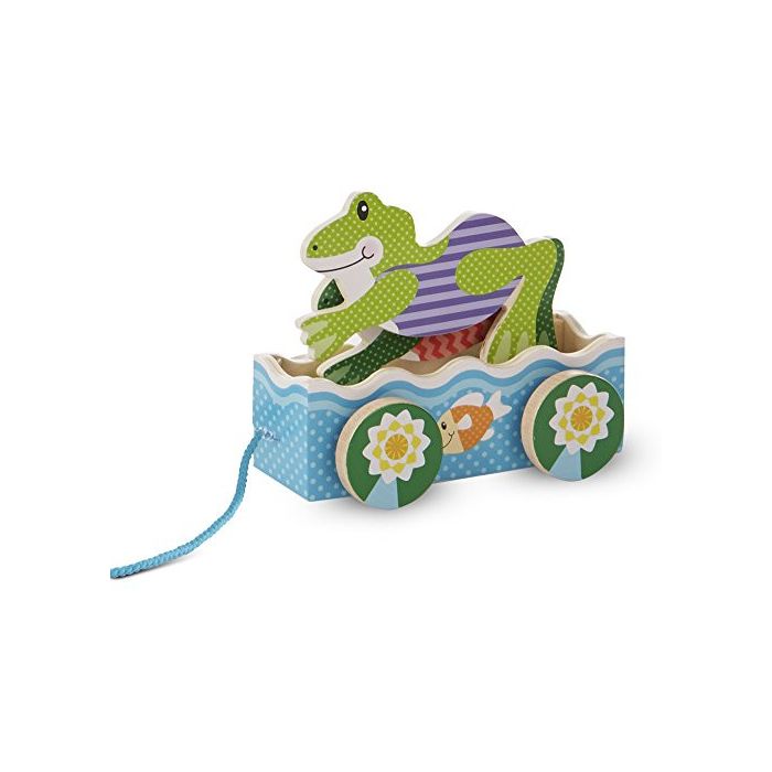Melissa and Doug First Play Friendly Frogs Wooden Pull Toy