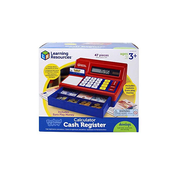 Pretend and Play Cash Register with Euro Play Money