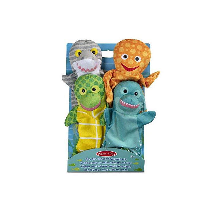 Melissa and Doug Sea Life Friends Hand Puppets (Set of 4)