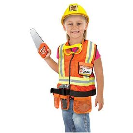 Melissa and Doug Construction Worker Role-Play Costume Set