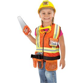 Melissa and Doug Construction Worker Role-Play Costume Set