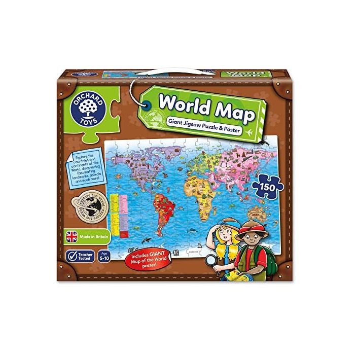 World Map Jigsaw Puzzle and Poster