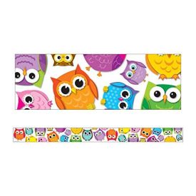 Colourful Owls Borders