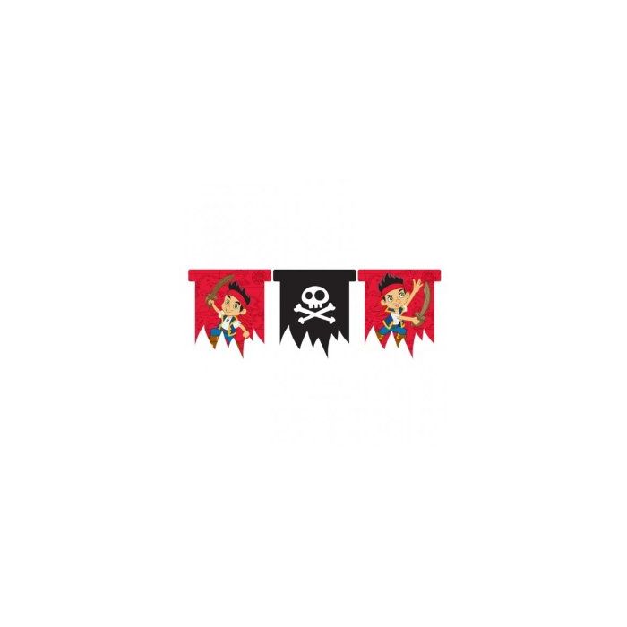 Jake and the Neverland Pirates Party Plastic Flag Banner