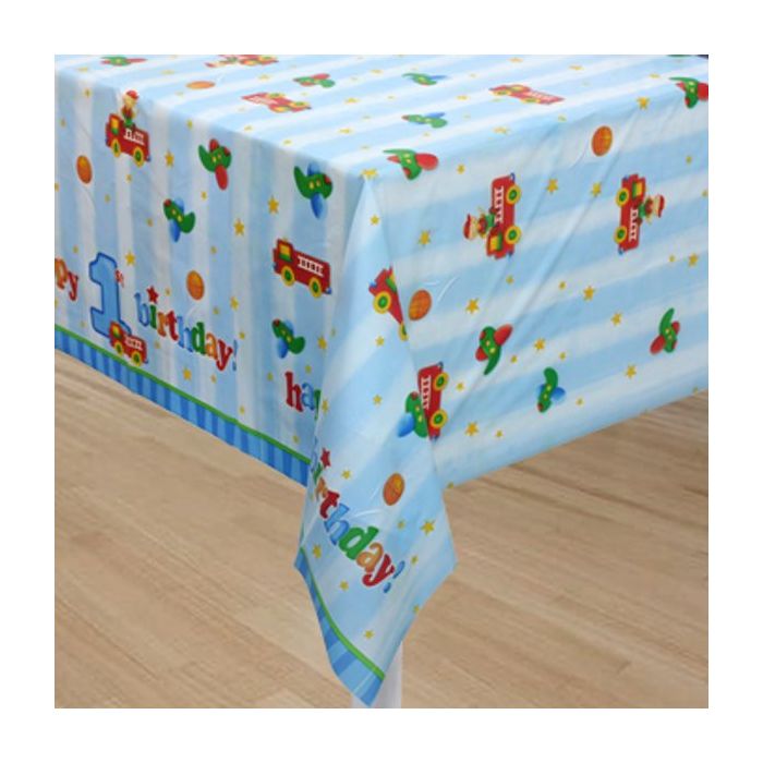 Fun at One Boy Table Cover