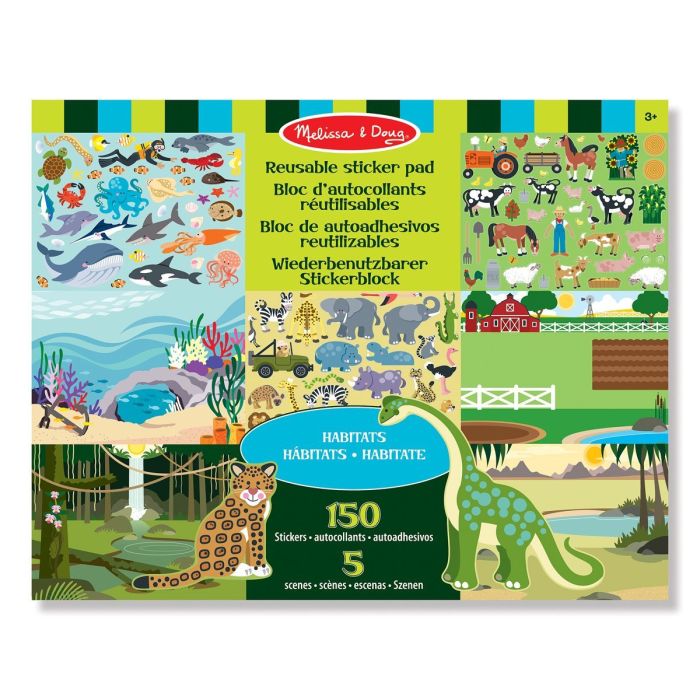 Melissa and Doug - Habitats Reusable Sticker Pads