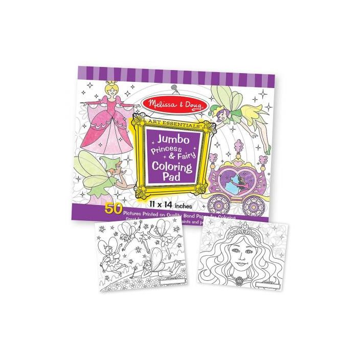 Melissa and Doug - Jumbo Colouring Pad - Princess and Fairy Melissa and Doug - Jumbo Colouring Pad - Princess and Fairy
