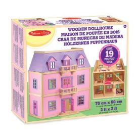 Melissa and Doug - Multi Level Wooden Dollhouse