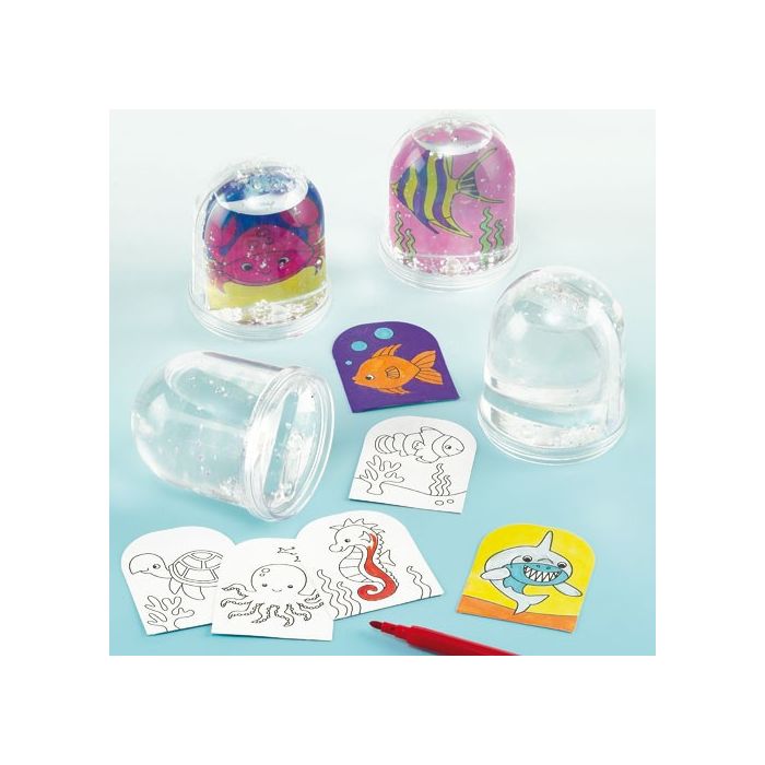 Sealife Colour-in Snow Globes Sealife Colour-in Snow Globes